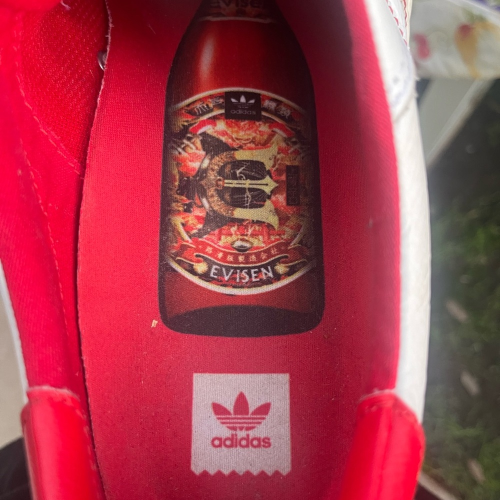 Adidas 3MC X EviseN Men's Classic Low-Top White Red Skateboarding Shoe Mens 10.5 - Picture 11 of 11